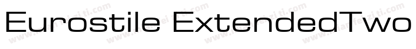 Eurostile ExtendedTwo Regular字体转换